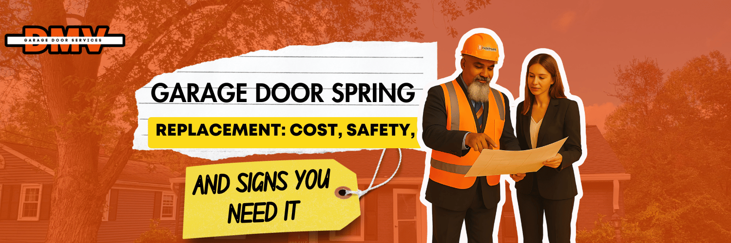Garage Door Spring Replacement: Cost, Safety, and Signs You Need It
