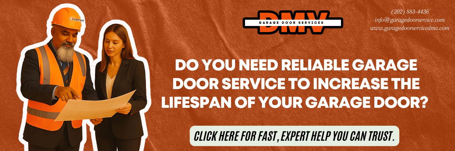 Talk to Garage Door Service DMV to learn the average lifespan of a garage door and when to replace it.