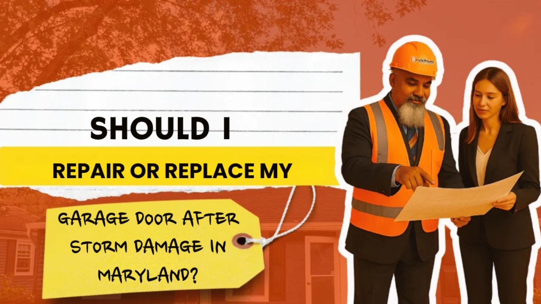 Should I Repair or Replace My Garage Door After Storm Damage in Maryland?